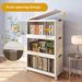 292 QT 25.6 Inch Wide Clear Door Foldable Storage Box – 3-Tier Large Capacity Organizer, Easy Access, Space-Saving Foldable Design_maomaolike.com