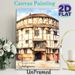 Globe Theatre Shakespeare Painting Poster, Soft-toned Watercolor Historic Building Scene Poster, Infuses Literary Charm, Perfect For Home Study_maomaolike.com