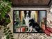 Border Collie Cozy Christmas Doormat Front Door Mat Indoor Outdoor Rugs For Entryway, Non Slip Washable Low Pile, 24H X 36W_maomaolike.com
