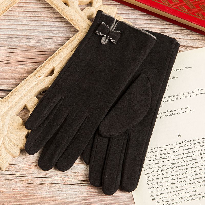 mead velvet winter women's warm gloves non-reverse velvet light and velvet plus velvet driving_maomaolike.com