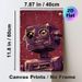 Vintage Robot Painting Poster, Retro Distressed Purple Robot Art Poster, Nostalgic Industrial-style Decor Suitable For Home Office, Game Room_maomaolike.com