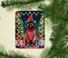 Affenpinscher Christmas Porcelain Ornament Christmas Tree Hanging Decorations For Home Christmas Holiday, Rectangle, Gift, Multicolor_maomaolike.com