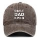 Unisex BESTDADEVER embroidered baseball cap made of pure cotton old washed baseball cap for outdoor leisure_maomaolike.com