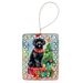 Poodle Christmas Porcelain Ornament Christmas Tree Hanging Decorations For Home Christmas Holiday, Rectangle, Gift, Multicolor_maomaolike.com