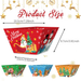 12 Pcs Christmas Paper Food Tray Tree Santa Gingerbread Elk Pattern Snack Bowl Xmas Party Disposable Paper Serving Tray Cute Popcorn Hot Dog Candy Container Boat For Winter Xmas Carnivals Decorations_maomaolike.com