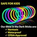 Glow Sticks Party Supplies 100pk - 8 Inch Glow In The Dark Light Up Sticks Party Favors, Glow Decorations, Neon Party Glow Necklaces And Glow Bracelets With Connectors_maomaolike.com