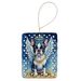 Boston Terrier My Angel Porcelain Ornament Christmas Tree Hanging Decorations For Home Christmas Holiday, Rectangle, Gift, Multicolor_maomaolike.com
