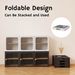 Single Sturdy & Convenient Foldable Cabinet, Durable Steel-Wood Combo With Anti-Slip Design & Quick Fold & Install, Easy To DIY Storage Container With Door, Black_maomaolike.com