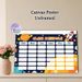 Space-themed Class Schedule Painting Poster, Colorful Cartoon Rocket & Planets Poster, Practical Layout To Organize Daily Class Plans, Ideal For_maomaolike.com