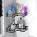 Kitchen Corner Double-layer Shelf Bathroom Triangle Rack Wall Punch-free Toilet Washstand Balcony Toilet_maomaolike.com