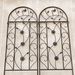 2 Pack Metal Garden Trellis 86.7" X 19.7" Rustproof Trellis For Climbing Plants Outdoor Flower Support Brown_maomaolike.com