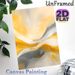 Abstract Fluid Painting Poster, Soft-toned Swirling Yellow & Gray Abstract Poster, Smooth Flowing Artistic Decor To Enhance Ambiance For Living Room_maomaolike.com