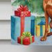 Redbone Coonhound Christmas Reindeer House Flag Large Porch Sleeve Pole Decorative Outside Yard Banner Artwork Wall Hanging, Polyester, House Size, Multicolor_maomaolike.com