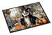 Corgi Fall Kitchen Pumpkins Doormat Front Door Mat Indoor Outdoor Rugs For Entryway, Non Slip Washable Low Pile, 24H X 36W_maomaolike.com