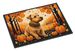 Lakeland Terrier Fall Doormat Front Door Mat Indoor Outdoor Rugs For Entryway, Non Slip Washable Low Pile, 24H X 36W_maomaolike.com