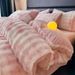 Rabbit Fur Plush Four-Piece Set Milk Thickened Warm Double-Sided Velvet Duvet Cover Bed Sheet Coral Fleece_maomaolike.com