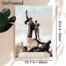 Monumental Heroic Sculpture Painting Poster, Vintage-toned Dramatic Statue Group Poster, Artistic Historical-inspired Decor Suitable For Living Room_maomaolike.com