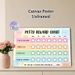 Potty Reward Chart Painting Poster, Pastel-colored Cute Cartoon Animal Pattern Poster, Practical Design To Track Potty Training Milestones, Ideal For_maomaolike.com