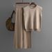Women's Clothing Fashion suit for women, new sleeveless striped sweater top, two piece suit, high waist straight wide leg pants_maomaolike.com