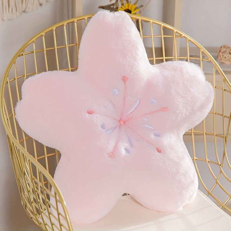 Super Soft Cherry Blossom Flower Pillow, Princess Style Love Pillow Living Room, Adult, Cute Niche Gift For Valentine's_maomaolike.com