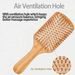 Natural Wood Large Rectangular Massage Hair Comb, Volume Boost Wooden Brush For Long Hair
_maomaolike.com