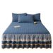 Autumn And Winter New Thickened Warm Quilted Skirt Single Cover Dustproof Non-Slip Bed Sheet Mattress Protector_maomaolike.com
