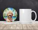 Goldendoodle Luau Large Sandstone Coasters Pack Of 4 Absorbent Round Coasters Decor Gifts For Men Or Women, 4 In, Multicolor_maomaolike.com