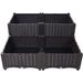 4 Piece Raised Garden Bed With Legs, Self-Watering Planter Box Raised Bed To Grow Flowers, Herbs & Vegetables, Brown_maomaolike.com