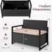 Patio Storage Bench Outdoor Wicker Loveseat With Built-in Storage_maomaolike.com