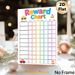 Reward Chart Painting Poster, Vibrant Cartoon Car & Cake Themed Poster, Practical Tool For Tracking Daily Behaviors, Ideal For Home Use_maomaolike.com