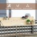 Hanging Balcony Table, Spruce Wood Foldable Railing Bar, Serving Table & Desk, Fits Up To 3.9 Inches, Natural_maomaolike.com