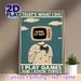 Gaming Themed Painting Poster, Vintage Retro TV-headed Gamer With Controller Poster, Playful Gaming-inspired Decor Ideal For Game Rooms, Living Spaces_maomaolike.com