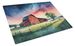 Barn At Twilight Glass Cutting Board Decorative Tempered Glass Kitchen Cutting And Serving Board Large Size Chopping Board_maomaolike.com