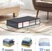 Under the bed storage box transparent clothing storage box under the bed foldable household quilt quilt storage bag_maomaolike.com