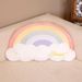 Trendy New Rainbow Warm Cute Star Moon Dual-use Nap Pillow Hand Warmer Plush Cushion Gift_maomaolike.com
