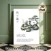 Wabi-Sabi Japanese Zen Garden Painting Poster, Soft Watercolor Calm Zen Scene Poster, Conveys Tranquil Minimalist Philosophy, Ideal For Home, Office_maomaolike.com