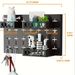 Gold Key Hook With 3 Adjustable Baskets And 3 Hooks For Wall Storage Hanging Plate_maomaolike.com