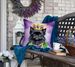 Affenpinscher King Of Mardi Gras Throw Pillow Machine Washable, Indoor Outdoor Decorative Pillow For Couch, Bed Or Patio, 18Hx18W_maomaolike.com