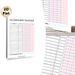 Allowance Tracker Painting Poster, Soft Pink-gray Minimalist Grid Poster, Practical Tool For Tracking Chores And Earned Allowance, Ideal For Home_maomaolike.com