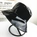 Hot Sale Leather Cotton Solid Bucket Fisherman Outdoor Travel Hat Foldable Sun Cap Hats for Men and Women 578_maomaolike.com