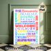 Multilingual Welcome Painting Poster, Vibrant Colorful Typographic Poster, Inclusive Warm Design Ideal For Entryway, Office And Community Areas_maomaolike.com