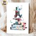 Floral Microscope Painting Poster, Vibrant Watercolor Style Poster, Artistic Design With Blooming Flowers And Butterflies, Ideal For Study Room_maomaolike.com