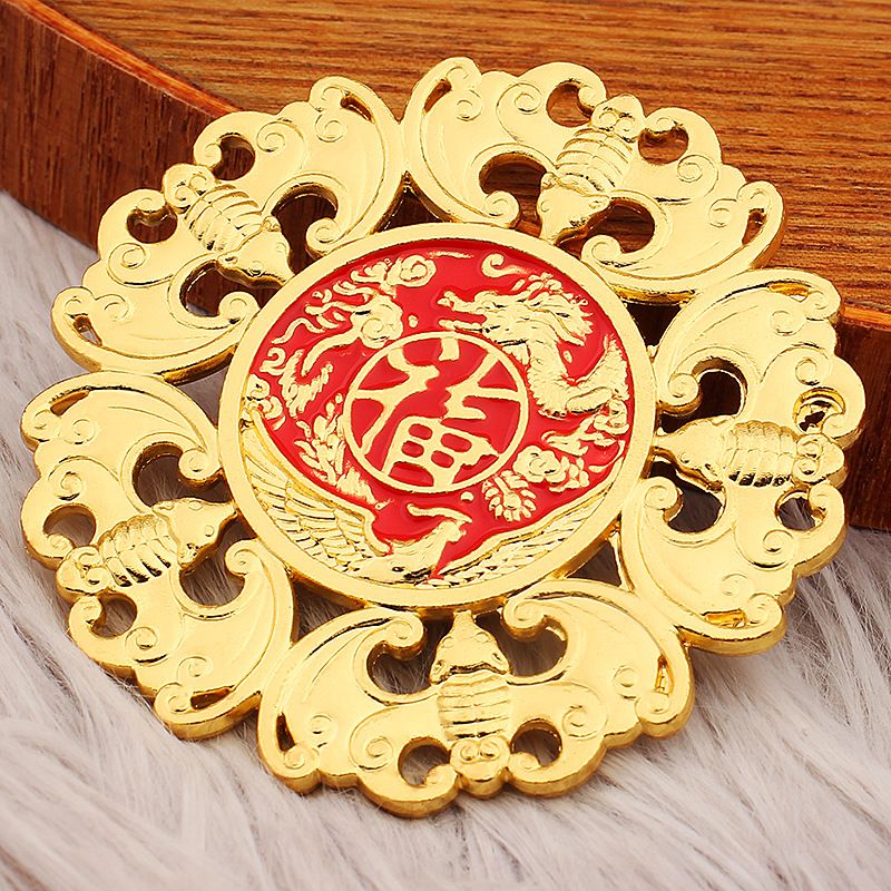 Five Alloy Keychain Bat Eight Blessings Necklace Pendant Men And Women Bag Decoration Gift Wholesale_maomaolike.com
