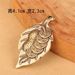 A Leaf Of Wealth Car Pure Copper Keychain Vintage Creative Handmade Small Gourd Zodiac Pendant_maomaolike.com