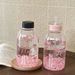 600ML Cute Bow Plastic Bottle Leak-Proof Juice Portable Milk Coffee Mug Outdoor Drinking Cup Kitchen Water Cups_maomaolike.com