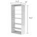 70.2"H Livelylodge Wooden Modular Closet System :Closet Organizer Modern Open Wardrobe Closet System For Bedroom&Coatroom White Finish For All Ages_maomaolike.com