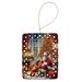 Vizsla And Santa Claus Porcelain Ornament Christmas Tree Hanging Decorations For Home Christmas Holiday, Rectangle, Gift, Multicolor_maomaolike.com