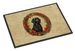 Flat-Coated Retriever Christmas Flowers Doormat Front Door Mat Indoor Outdoor Rugs For Entryway, Non Slip Washable Low Pile, 24H X 36W_maomaolike.com