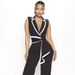 women's clothing new fashion V-neck temperament elegant sleeveless jumpsuit wide-leg pants_maomaolike.com