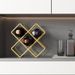 Red Home Luxury High-end Diamond Grid Cabinet Storage Rack Slanted Wine Bottle Organizer_maomaolike.com